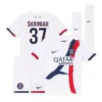 Paris Saint-Germain Milan Skriniar #37 Bortedraktsett Barn 2024-25 Kortermet (+ Korte bukser)